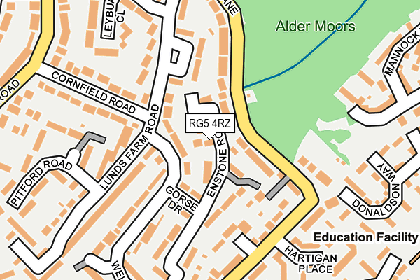 RG5 4RZ map - OS OpenMap – Local (Ordnance Survey)