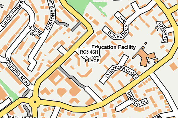 RG5 4SH map - OS OpenMap – Local (Ordnance Survey)