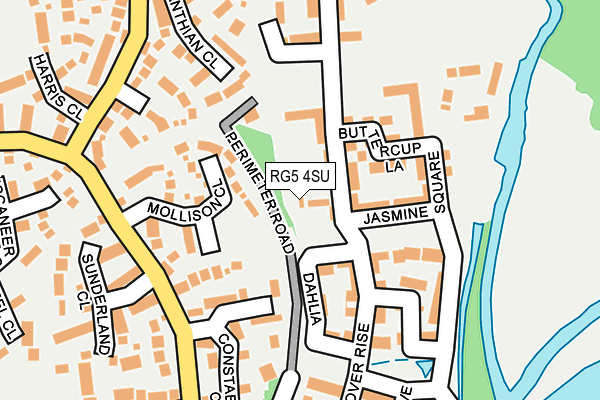 RG5 4SU map - OS OpenMap – Local (Ordnance Survey)