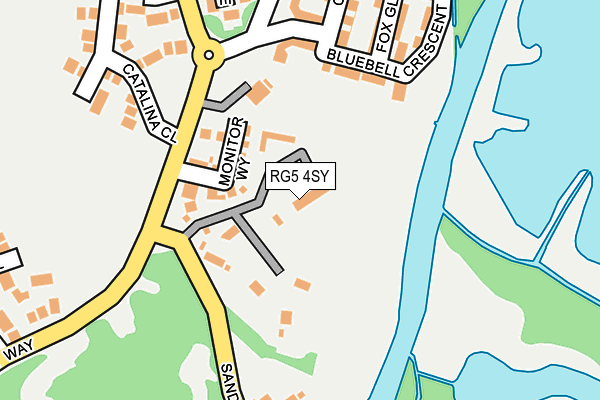 RG5 4SY map - OS OpenMap – Local (Ordnance Survey)