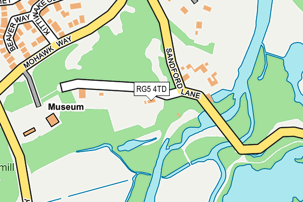 RG5 4TD map - OS OpenMap – Local (Ordnance Survey)