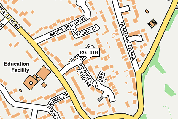 RG5 4TH map - OS OpenMap – Local (Ordnance Survey)