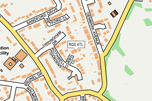 RG5 4TL map - OS OpenMap – Local (Ordnance Survey)