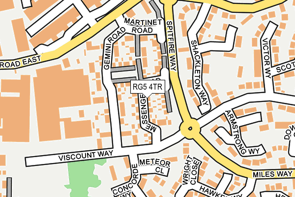 RG5 4TR map - OS OpenMap – Local (Ordnance Survey)