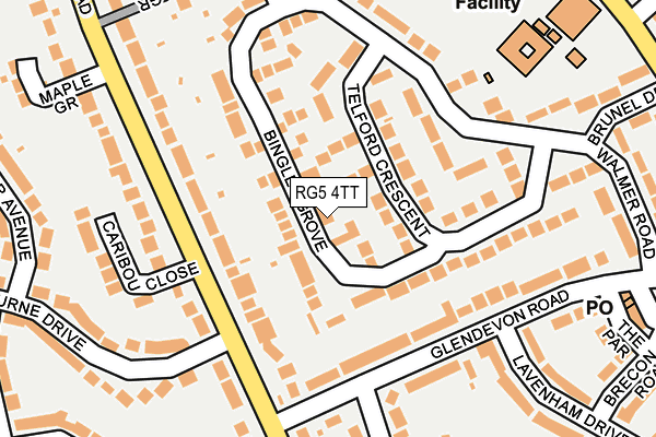 RG5 4TT map - OS OpenMap – Local (Ordnance Survey)
