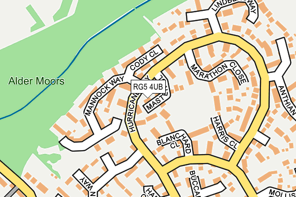 RG5 4UB map - OS OpenMap – Local (Ordnance Survey)