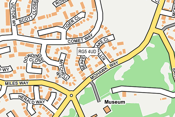 RG5 4UD map - OS OpenMap – Local (Ordnance Survey)
