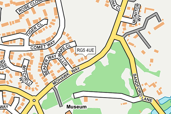 RG5 4UE map - OS OpenMap – Local (Ordnance Survey)