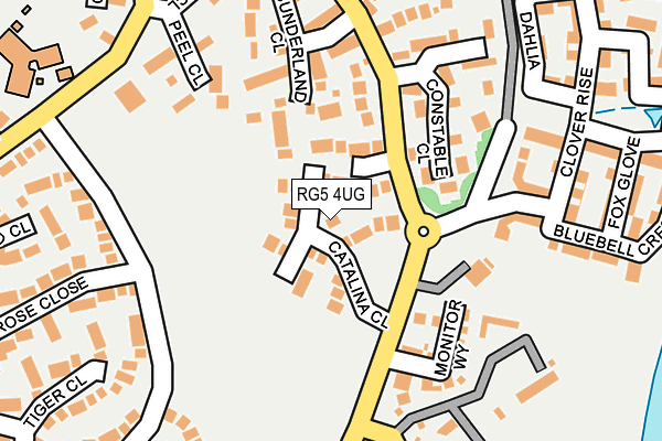 RG5 4UG map - OS OpenMap – Local (Ordnance Survey)