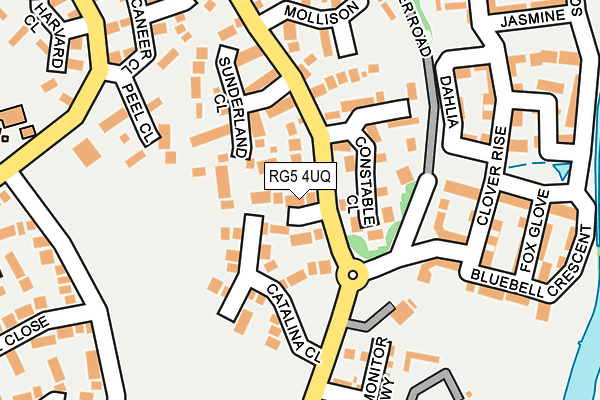RG5 4UQ map - OS OpenMap – Local (Ordnance Survey)