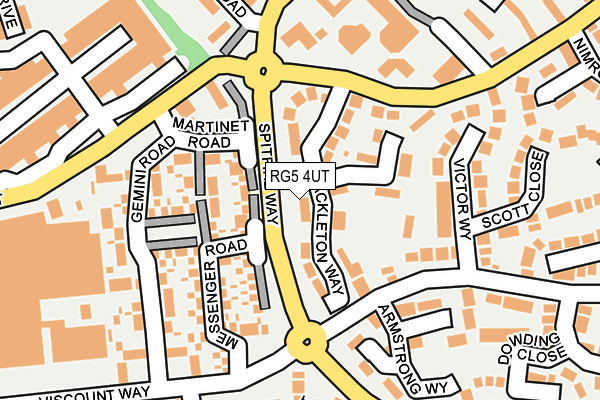 RG5 4UT map - OS OpenMap – Local (Ordnance Survey)