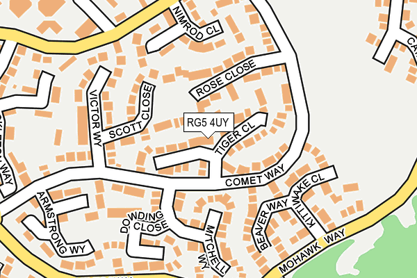 RG5 4UY map - OS OpenMap – Local (Ordnance Survey)