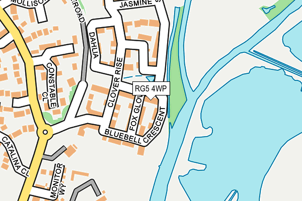 RG5 4WP map - OS OpenMap – Local (Ordnance Survey)