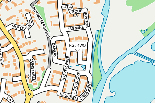 RG5 4WQ map - OS OpenMap – Local (Ordnance Survey)