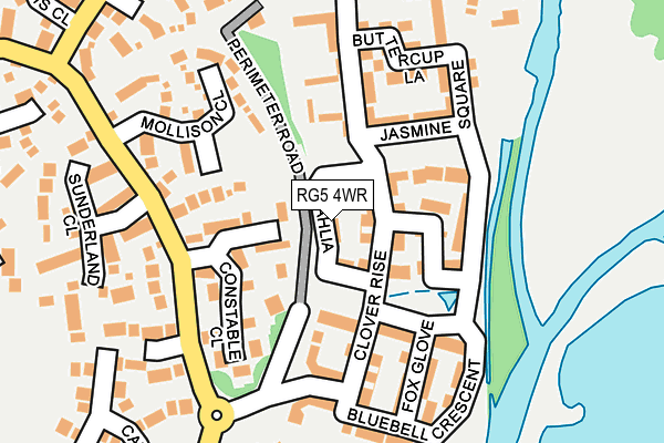 RG5 4WR map - OS OpenMap – Local (Ordnance Survey)