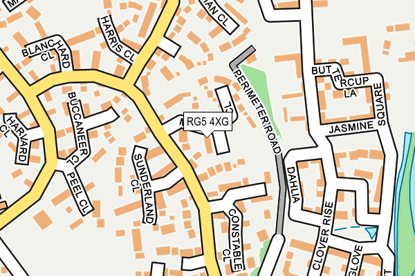 RG5 4XG map - OS OpenMap – Local (Ordnance Survey)