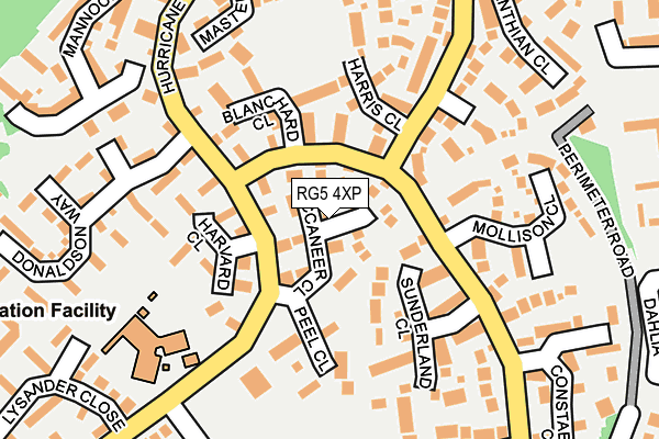 RG5 4XP map - OS OpenMap – Local (Ordnance Survey)