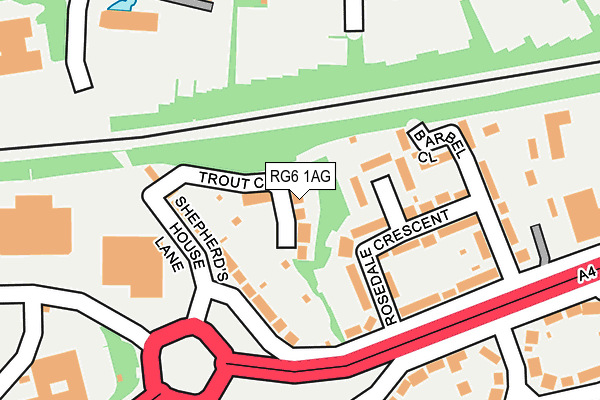 RG6 1AG map - OS OpenMap – Local (Ordnance Survey)