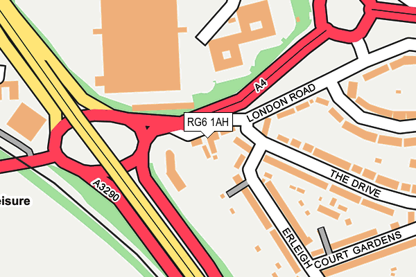 RG6 1AH map - OS OpenMap – Local (Ordnance Survey)