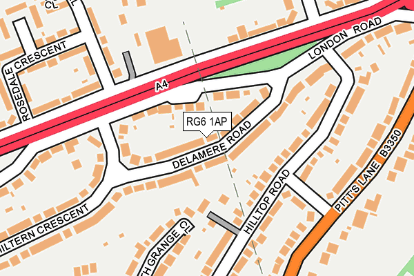 RG6 1AP map - OS OpenMap – Local (Ordnance Survey)