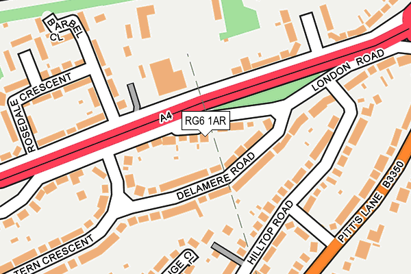 RG6 1AR map - OS OpenMap – Local (Ordnance Survey)