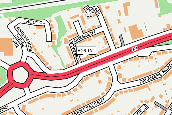 RG6 1AT map - OS OpenMap – Local (Ordnance Survey)