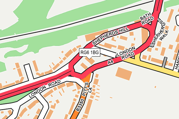 RG6 1BG map - OS OpenMap – Local (Ordnance Survey)