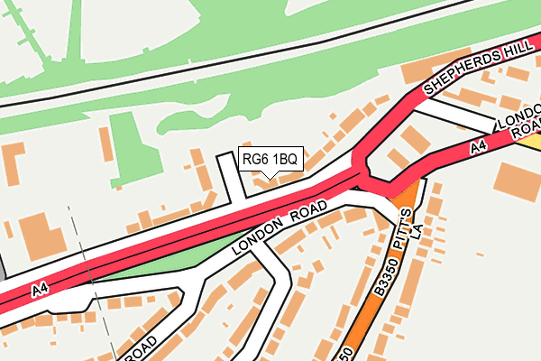 RG6 1BQ map - OS OpenMap – Local (Ordnance Survey)