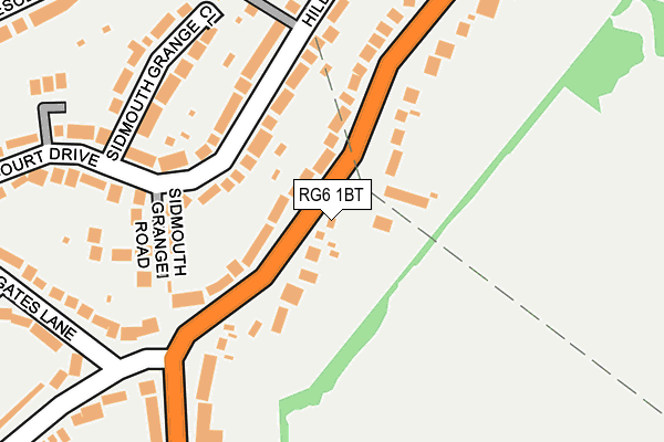 RG6 1BT map - OS OpenMap – Local (Ordnance Survey)