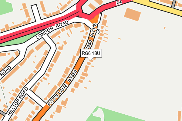 RG6 1BU map - OS OpenMap – Local (Ordnance Survey)