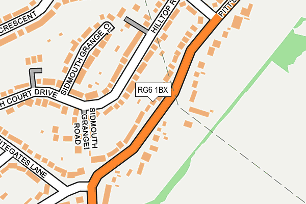RG6 1BX map - OS OpenMap – Local (Ordnance Survey)