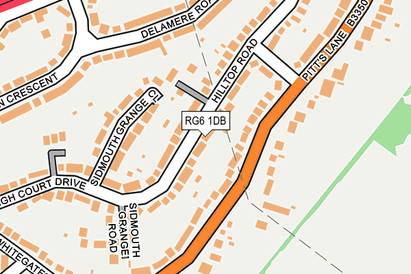 RG6 1DB map - OS OpenMap – Local (Ordnance Survey)