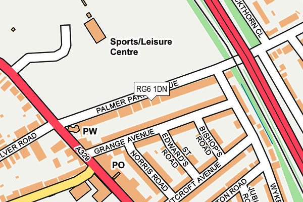 RG6 1DN map - OS OpenMap – Local (Ordnance Survey)