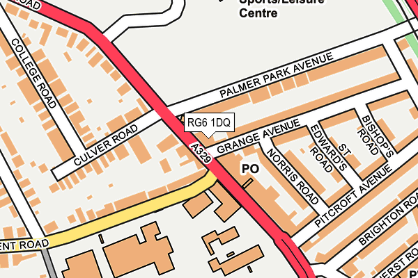 RG6 1DQ map - OS OpenMap – Local (Ordnance Survey)