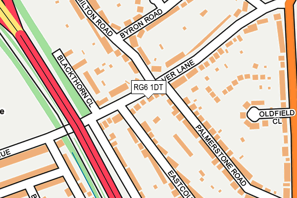 RG6 1DT map - OS OpenMap – Local (Ordnance Survey)