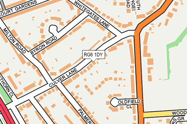 RG6 1DY map - OS OpenMap – Local (Ordnance Survey)