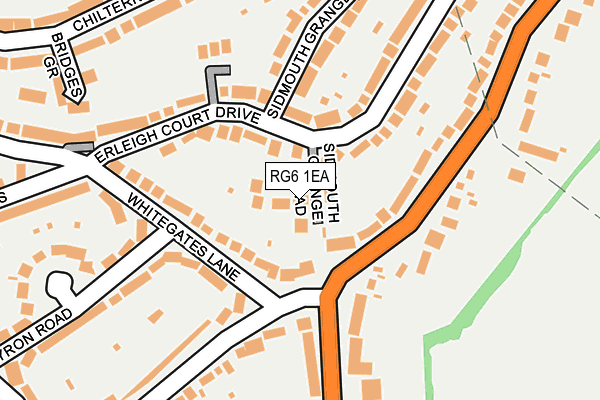 RG6 1EA map - OS OpenMap – Local (Ordnance Survey)