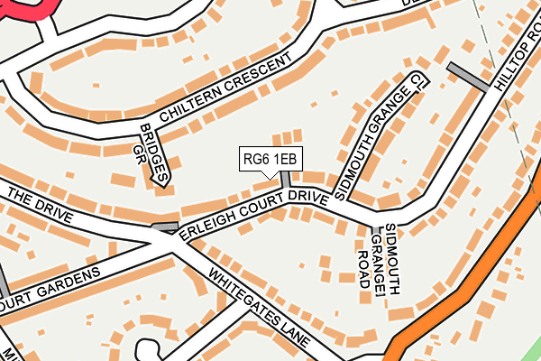RG6 1EB map - OS OpenMap – Local (Ordnance Survey)