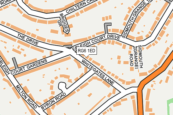 RG6 1ED map - OS OpenMap – Local (Ordnance Survey)