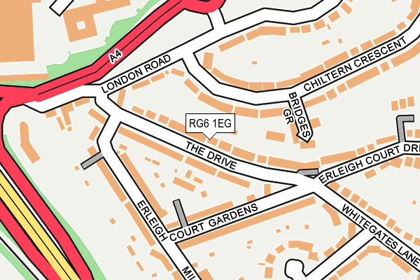 RG6 1EG map - OS OpenMap – Local (Ordnance Survey)
