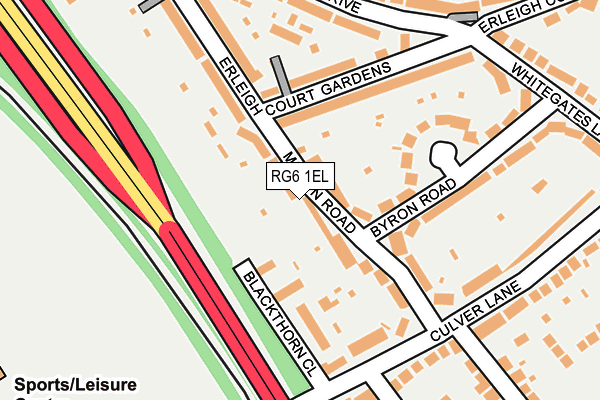 RG6 1EL map - OS OpenMap – Local (Ordnance Survey)