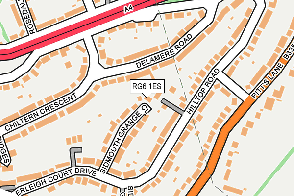 RG6 1ES map - OS OpenMap – Local (Ordnance Survey)