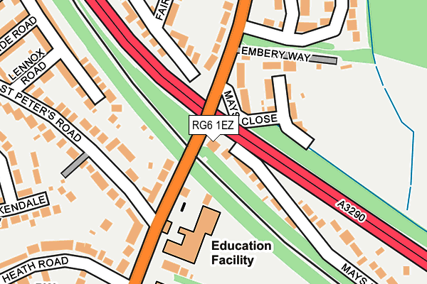 RG6 1EZ map - OS OpenMap – Local (Ordnance Survey)