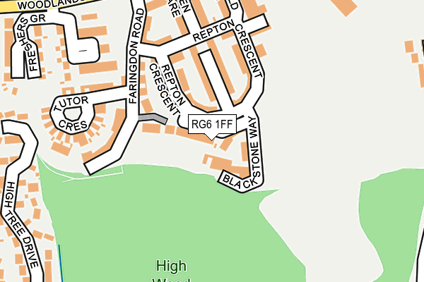 RG6 1FF map - OS OpenMap – Local (Ordnance Survey)