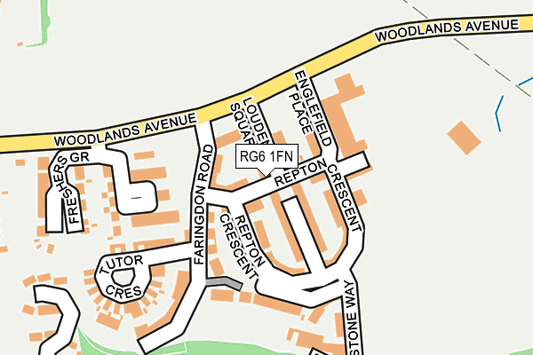 RG6 1FN map - OS OpenMap – Local (Ordnance Survey)