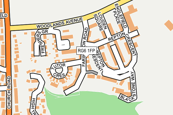 RG6 1FP map - OS OpenMap – Local (Ordnance Survey)