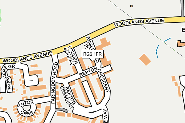 RG6 1FR map - OS OpenMap – Local (Ordnance Survey)