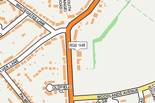 RG6 1HR map - OS OpenMap – Local (Ordnance Survey)