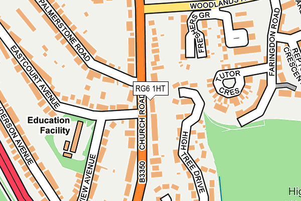 RG6 1HT map - OS OpenMap – Local (Ordnance Survey)