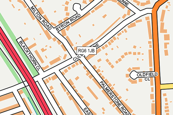 RG6 1JB map - OS OpenMap – Local (Ordnance Survey)